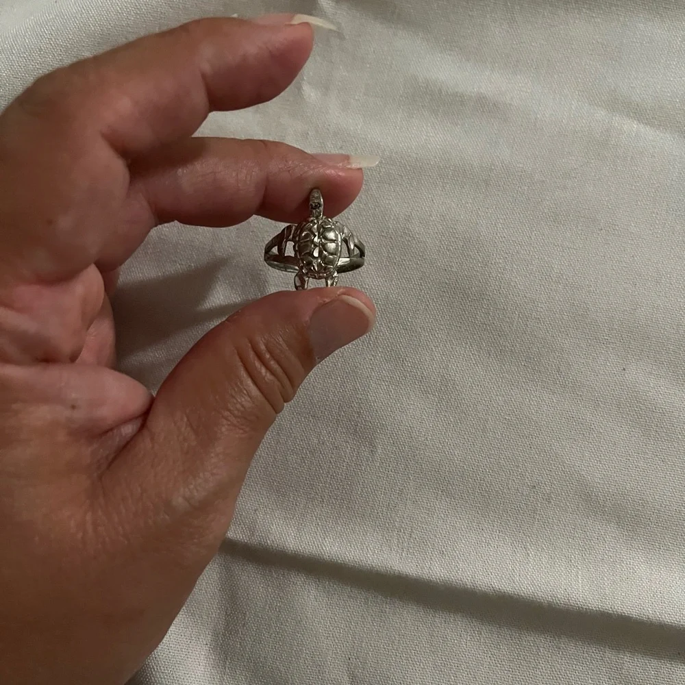 Silver Turtle Ring - Picture 2 of 3